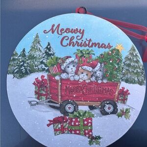 Meowy Christmas Holiday Ornament